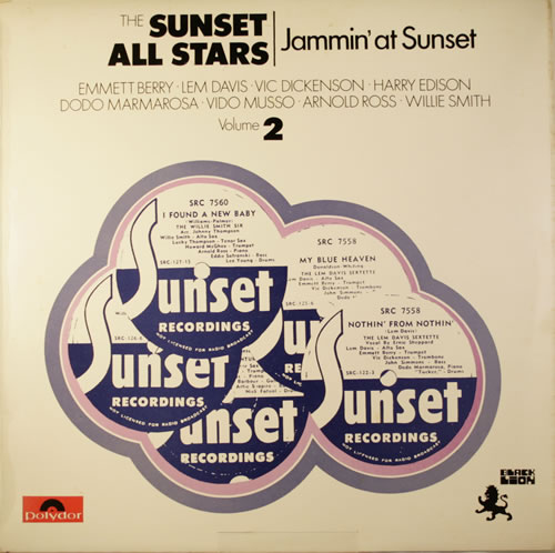 The Sunset All Stars Jammin' At Sunset Volume 2 vinyl LP album (LP record) UK VT7LPJA552431