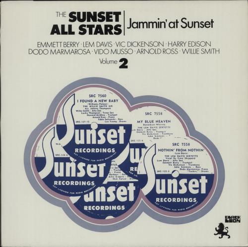 The Sunset All Stars Jammin' At Sunset Volume 2 vinyl LP album (LP record) Dutch VT7LPJA665455