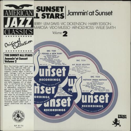 The Sunset All Stars Jammin' At Sunset Volumes 1 & 2 2-LP vinyl record set (Double LP Album) Dutch VT72LJA677888