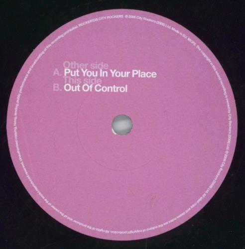 The Sunshine Underground Put You In Your Place 7" vinyl single (7 inch record / 45) UK SU-07PU820995