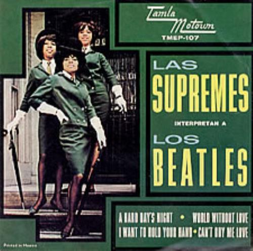 The Supremes Interpretan A Los Beatles 7" vinyl single (7 inch record / 45) Mexican SPM07IN234291