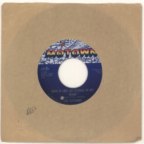 The Supremes Love Is Like An Itching In My Heart 7" vinyl single (7 inch record / 45) US SPM07LO721999