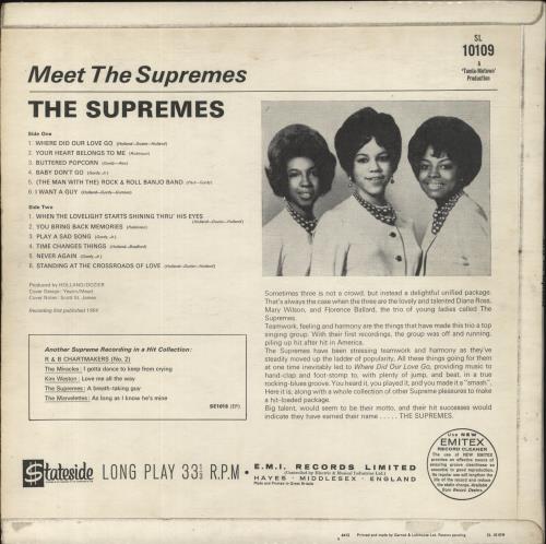 The Supremes Meet The Supremes - EX vinyl LP album (LP record) UK SPMLPME846748