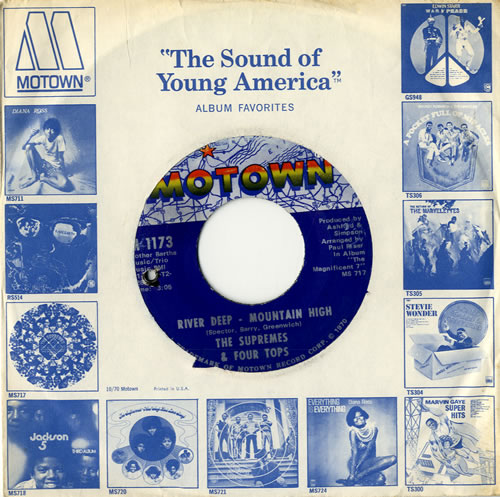 The Supremes River Deep Mountain High 7" vinyl single (7 inch record / 45) US SPM07RI561488