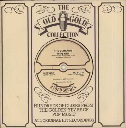 The Surfaris Wipe Out / Pipeline 7" vinyl single (7 inch record / 45) UK SRF07WI709886