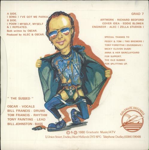 The Sussed I've Got Me Parka 7" vinyl single (7 inch record / 45) UK 9TI07IV874621