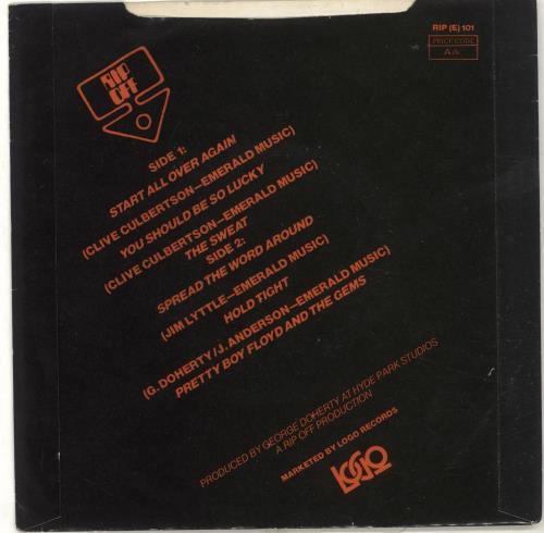 The Sweat Belfast Rock 7" vinyl single (7 inch record / 45) Irish V4S07BE703027