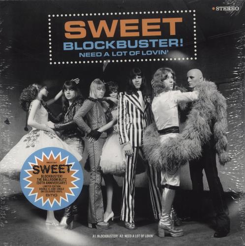 The Sweet Block Buster! / The Ballroom Blitz - Blue Vinyl - RSD23 - Hype-sticker 12" vinyl single (12 inch record / Maxi-single) UK SWT12BL872474