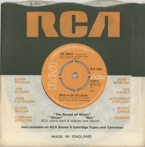 The Sweet Blockbuster - 4pr 7" vinyl single (7 inch record / 45) UK SWT07BL601272