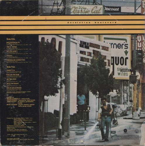 The Sweet Desolation Boulevard vinyl LP album (LP record) US SWTLPDE872537