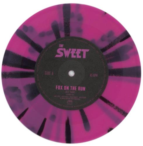 The Sweet Fox On The Run - Solid 7" vinyl single (7 inch record / 45) US SWT07FO866083