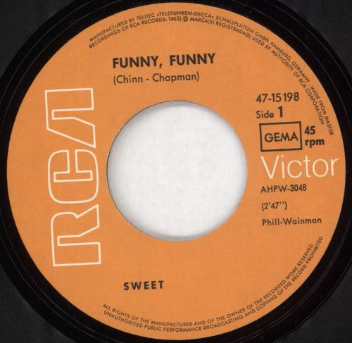 The Sweet Funny, Funny 7" vinyl single (7 inch record / 45) German SWT07FU49466