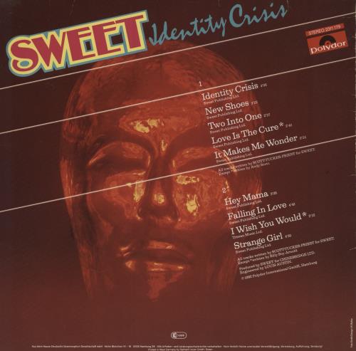 The Sweet Identity Crisis - VG vinyl LP album (LP record) German SWTLPID788276