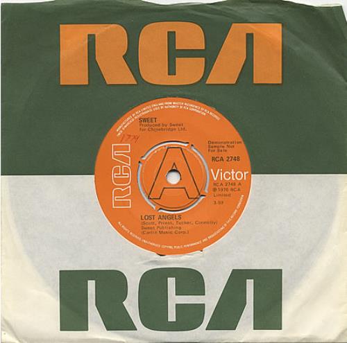 The Sweet Lost Angels 7" vinyl single (7 inch record / 45) UK SWT07LO391033