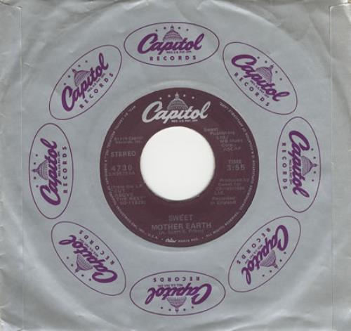 The Sweet Mother Earth 7" vinyl single (7 inch record / 45) US SWT07MO391063