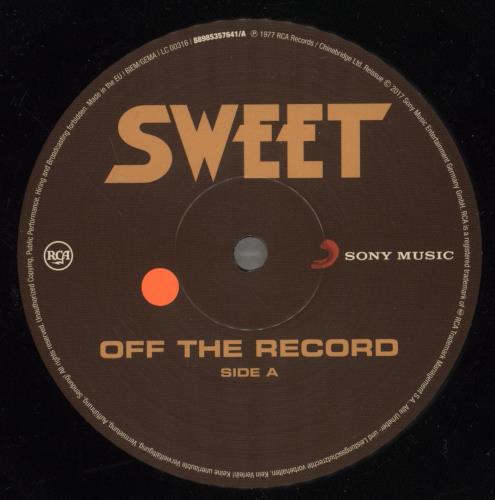 The Sweet Off The Record vinyl LP album (LP record) UK SWTLPOF887794