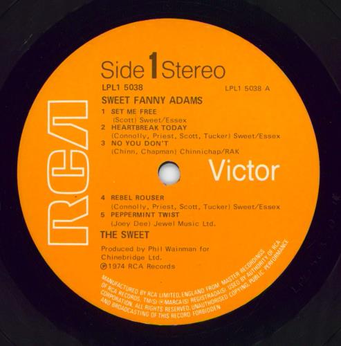 The Sweet Sweet Fanny Adams - EX vinyl LP album (LP record) UK SWTLPSW616681