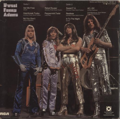 The Sweet Sweet Fanny Adams vinyl LP album (LP record) German SWTLPSW874102