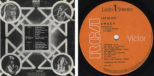 The Sweet Sweet vinyl LP album (LP record) Colombian SWTLPSW358869