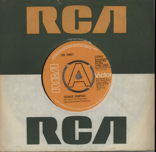 The Sweet Teenage Rampage - A Label 7" vinyl single (7 inch record / 45) UK SWT07TE602223
