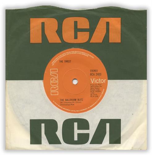 The Sweet The Ballroom Blitz - 49RPM 7" vinyl single (7 inch record / 45) UK SWT07TH405949