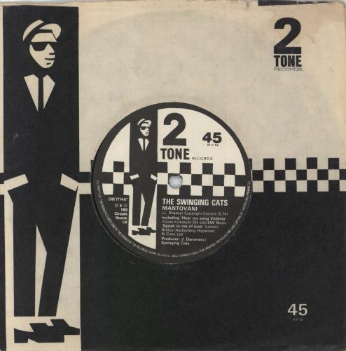 The Swinging Cats Mantovani - Paper Labels - EX 7" vinyl single (7 inch record / 45) UK SWG07MA791080