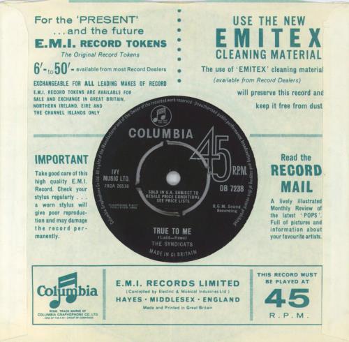 The Syndicats Maybellene 7" vinyl single (7 inch record / 45) UK 5VI07MA817718