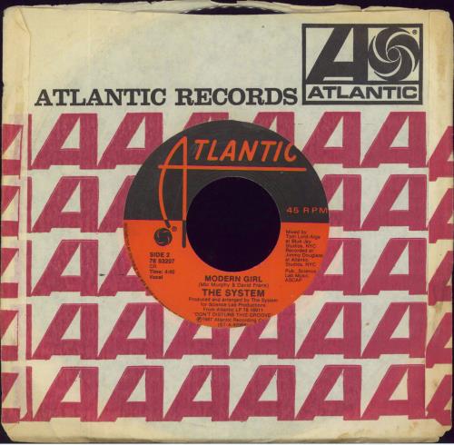 The System Don't Disturb This Groove 7" vinyl single (7 inch record / 45) Canadian TY907DO806230