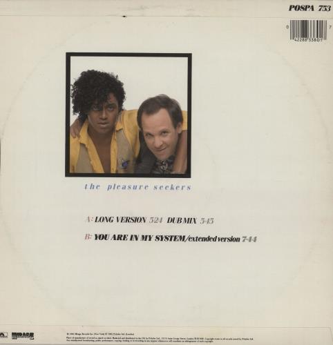 The System The Pleasure Seekers 12" vinyl single (12 inch record / Maxi-single) UK TY912TH758959
