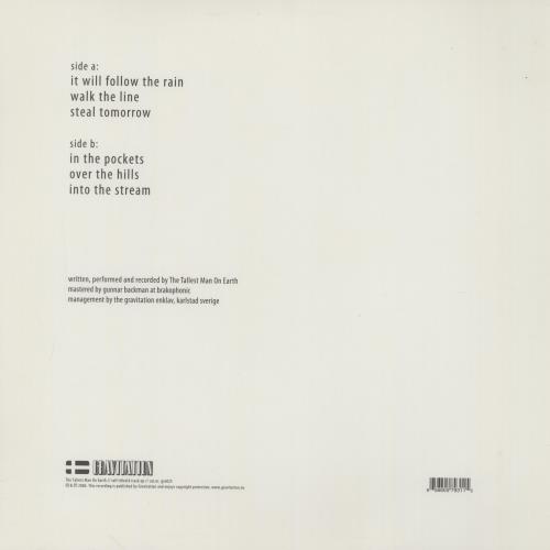 The Tallest Man On Earth The Tallest Man On Earth 12" vinyl single (12 inch record / Maxi-single) UK Y1312TH756835