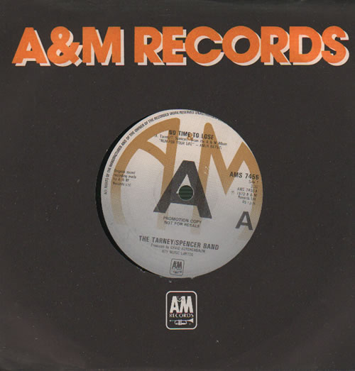 The Tarney Spencer Band No Time To Lose - A-Label 7" vinyl single (7 inch record / 45) UK TN507NO635913