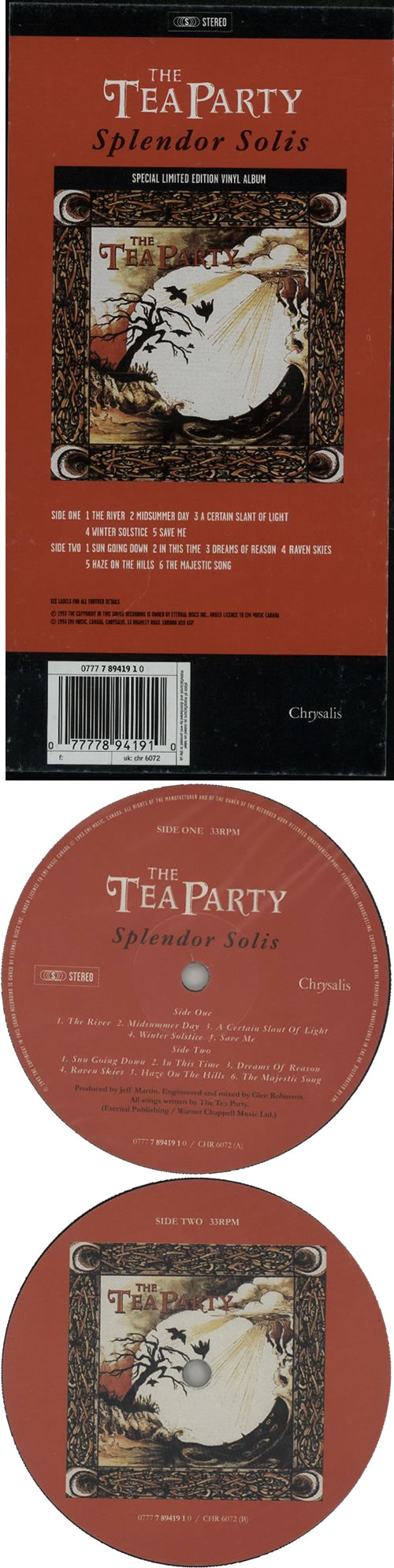The Tea Party Splendor Solis vinyl LP album (LP record) UK TTPLPSP616606