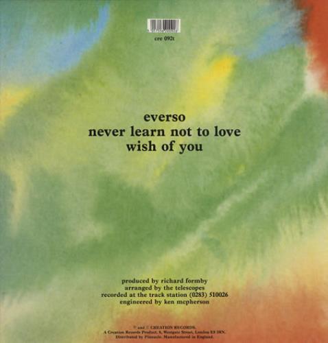 The Telescopes Everso 12" vinyl single (12 inch record / Maxi-single) UK TEL12EV286249