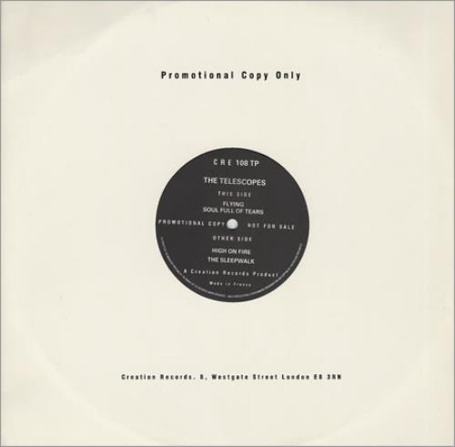 The Telescopes Flying 12" vinyl single (12 inch record / Maxi-single) French TEL12FL286740