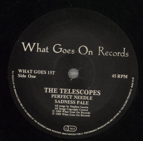 The Telescopes The Perfect Needle 12" vinyl single (12 inch record / Maxi-single) UK TEL12TH503831
