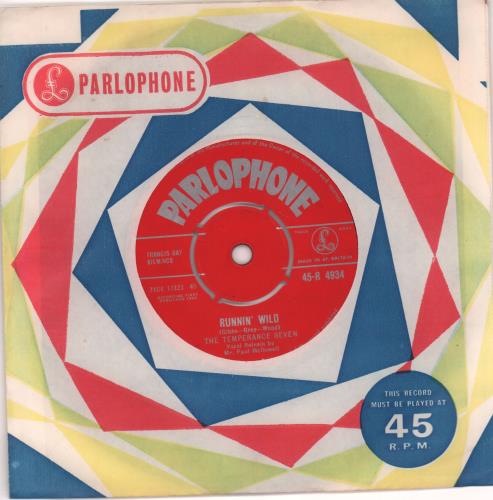 The Temperance Seven Runnin' Wild 7" vinyl single (7 inch record / 45) UK TT707RU670277