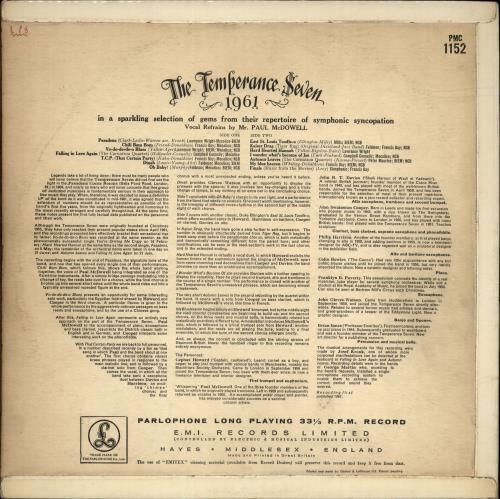 The Temperance Seven The Temperance Seven 1961 vinyl LP album (LP record) UK TT7LPTH374940