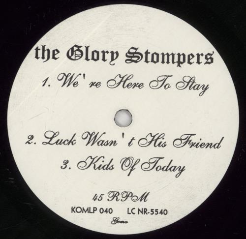 The Templars The Glory Stompers / The Templars 12" vinyl single (12 inch record / Maxi-single) German 9HG12TH863332