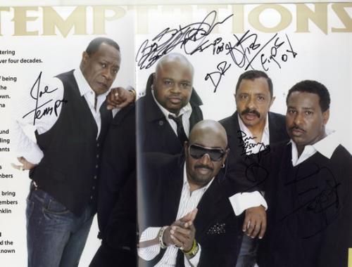 The Temptations 2008 UK Tour - Signed Programme, Laminated Pass & Itinerary memorabilia UK TEMMMUK551060