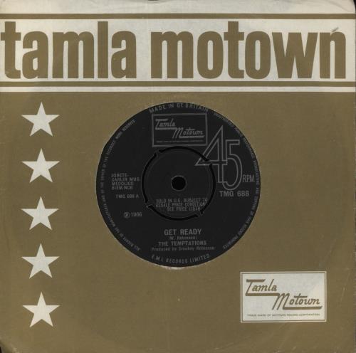 The Temptations Get Ready - 4pr 7" vinyl single (7 inch record / 45) UK TEM07GE645059