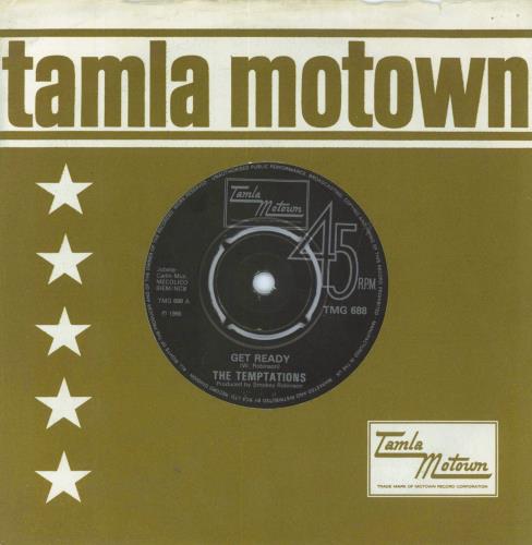 The Temptations Get Ready - 4pr 7" vinyl single (7 inch record / 45) UK TEM07GE808039