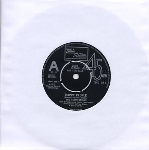 The Temptations Happy People 7" vinyl single (7 inch record / 45) UK TEM07HA345789
