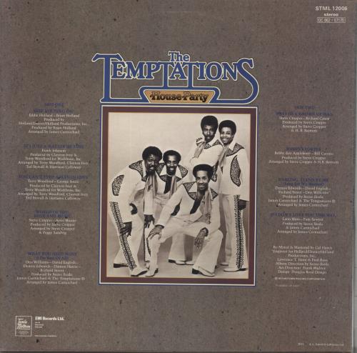 The Temptations House Party vinyl LP album (LP record) UK TEMLPHO645139
