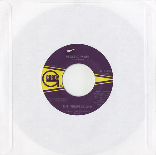 The Temptations Plastic Man - 2nd 7" vinyl single (7 inch record / 45) US TEM07PL459450