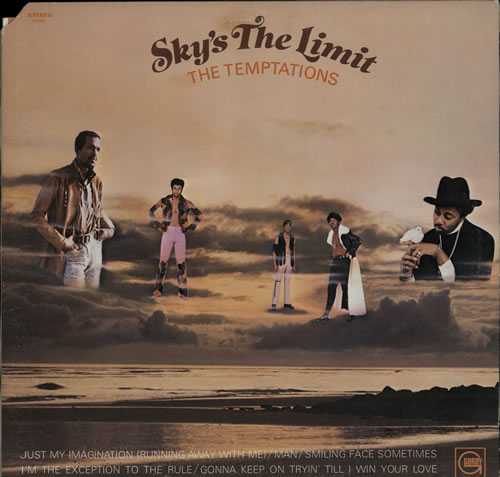 The Temptations Sky's The Limit vinyl LP album (LP record) US TEMLPSK575518