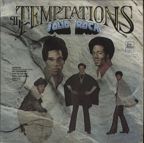 The Temptations Solid Rock - EX vinyl LP album (LP record) UK TEMLPSO742815