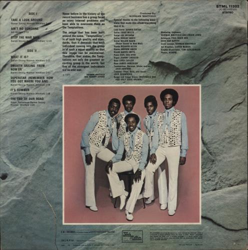 The Temptations Solid Rock - EX vinyl LP album (LP record) UK TEMLPSO742815