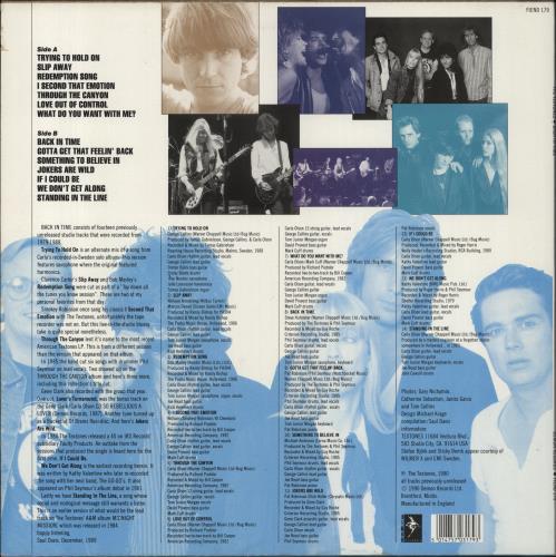 The Textones Back In Time vinyl LP album (LP record) UK TKGLPBA839881