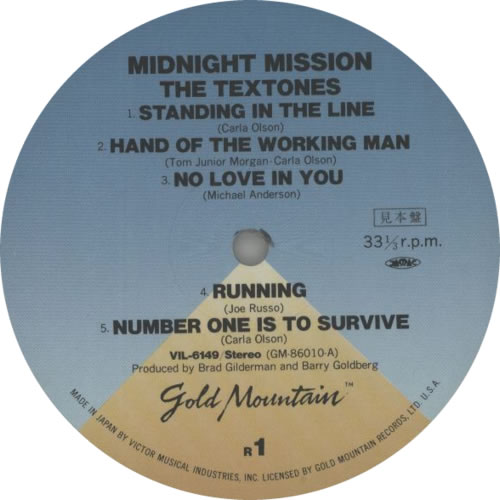The Textones Midnight Mission vinyl LP album (LP record) UK TKGLPMI623349