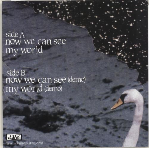 The Thermals Now We Can See - White Vinyl 7" vinyl single (7 inch record / 45) US HET07NO693641